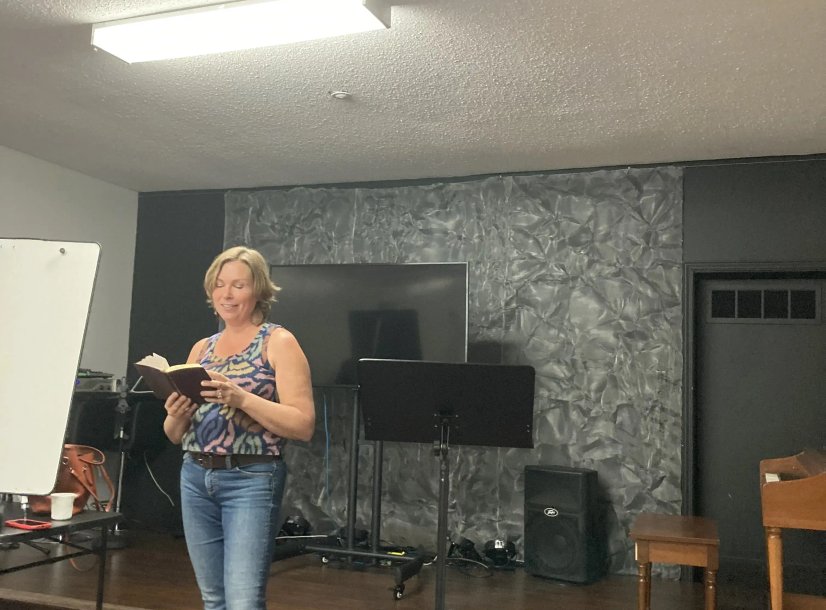 a women speaking about God at Motion Church